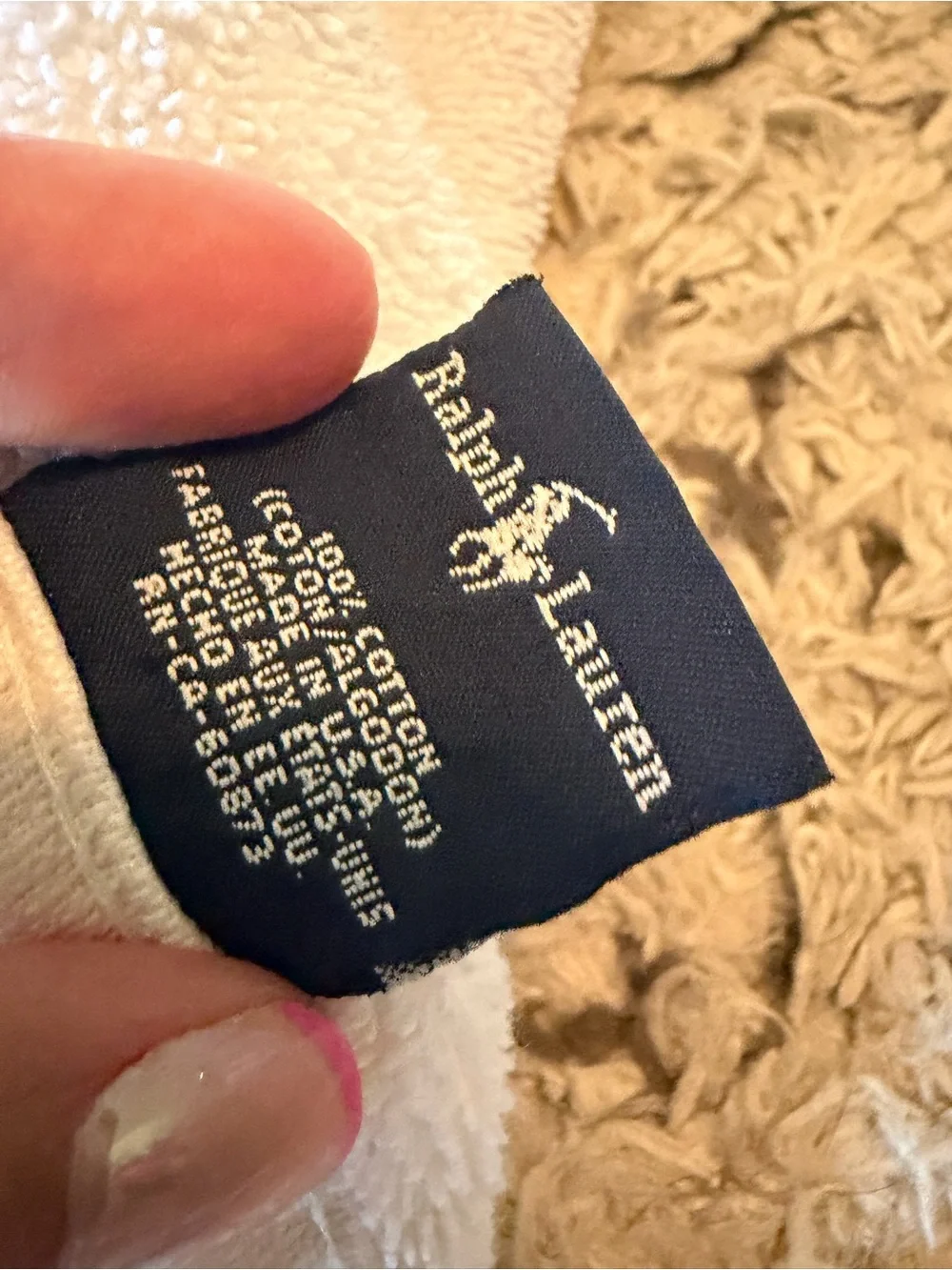 Vintage Polo Ralph Lauren XL beach towel